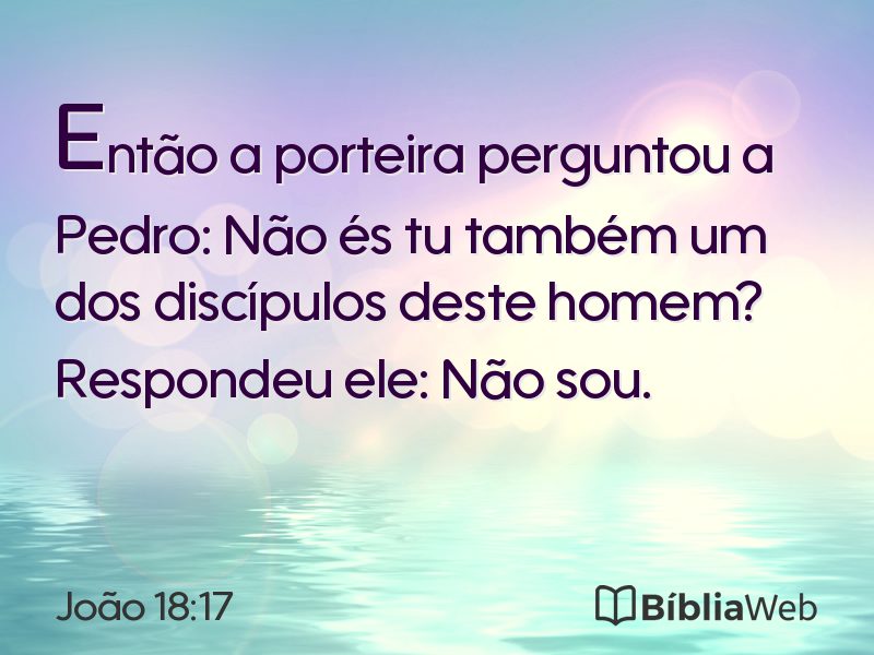 João 18:17 em imagem para compartilhar