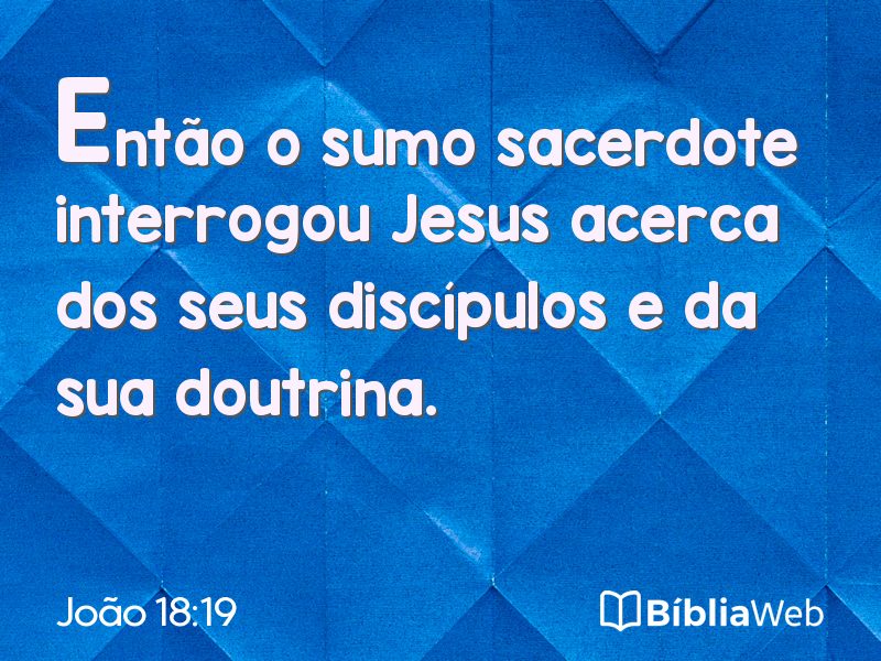 João 18:19 em imagem para compartilhar