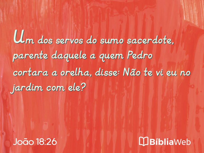 João 18:26 em imagem para compartilhar