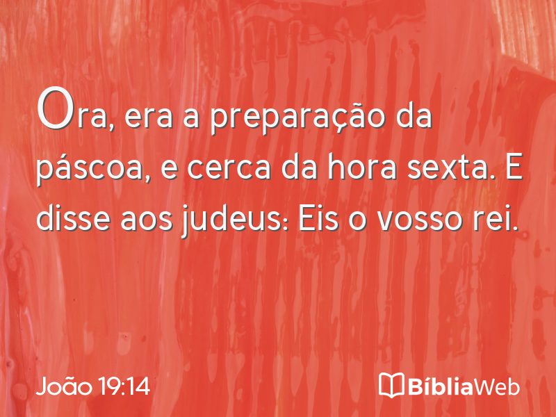 João 19:14 em imagem para compartilhar