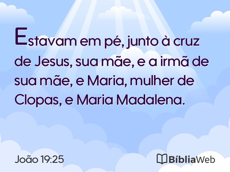 João 19:25 em imagem para compartilhar