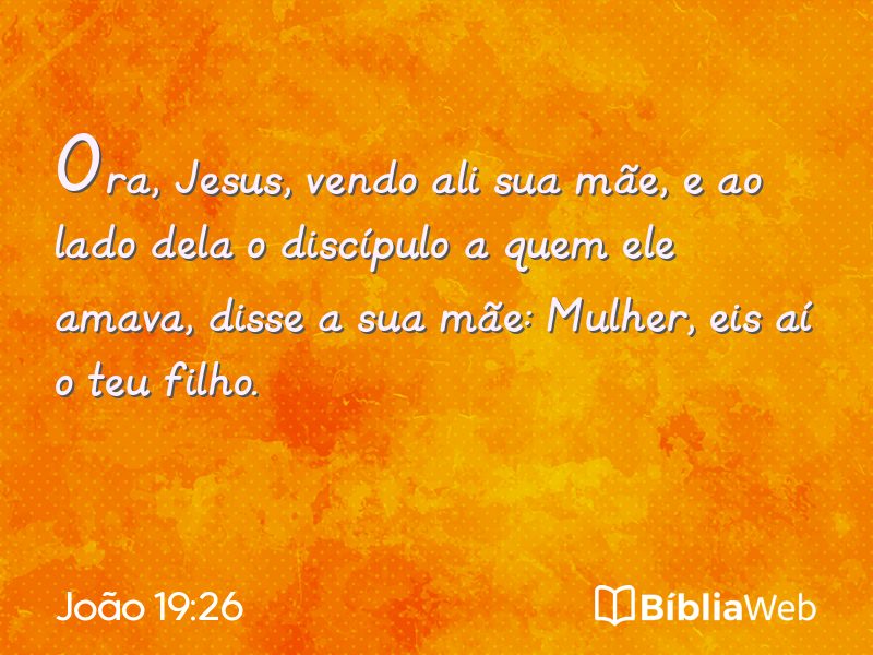 João 19:26 em imagem para compartilhar