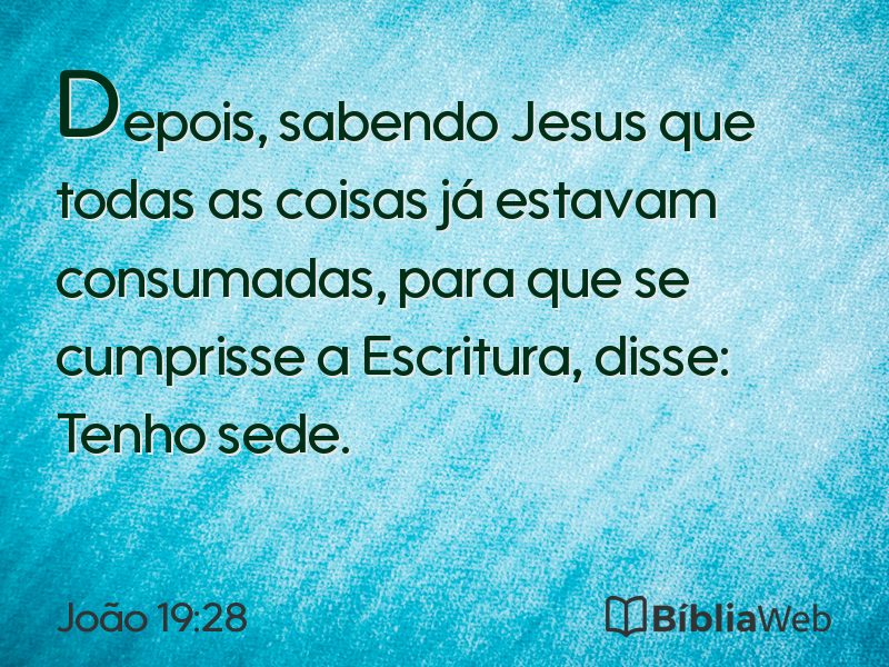 João 19:28 em imagem para compartilhar