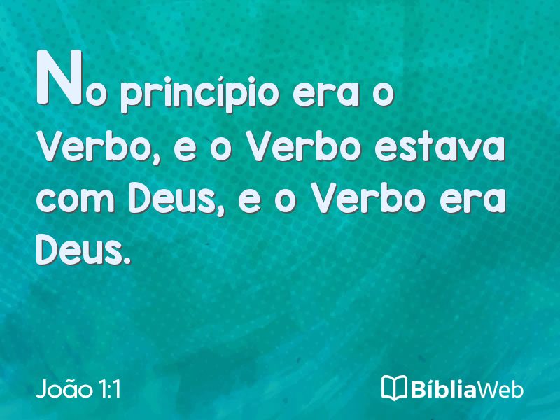João 1:1 em imagem para compartilhar
