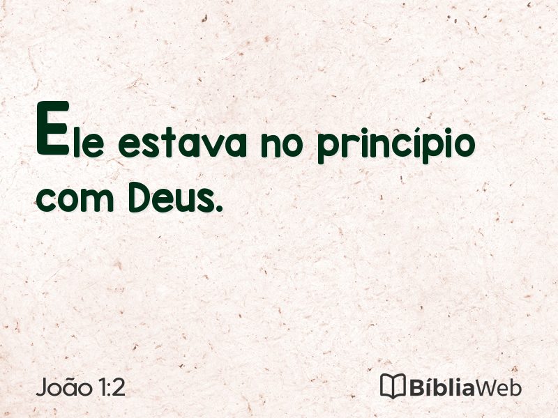 João 1:2 em imagem para compartilhar