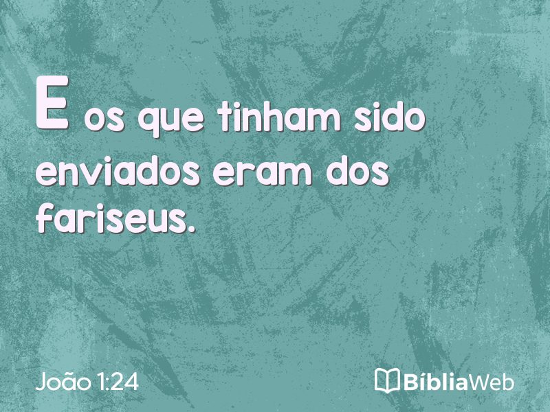 João 1:24 em imagem para compartilhar