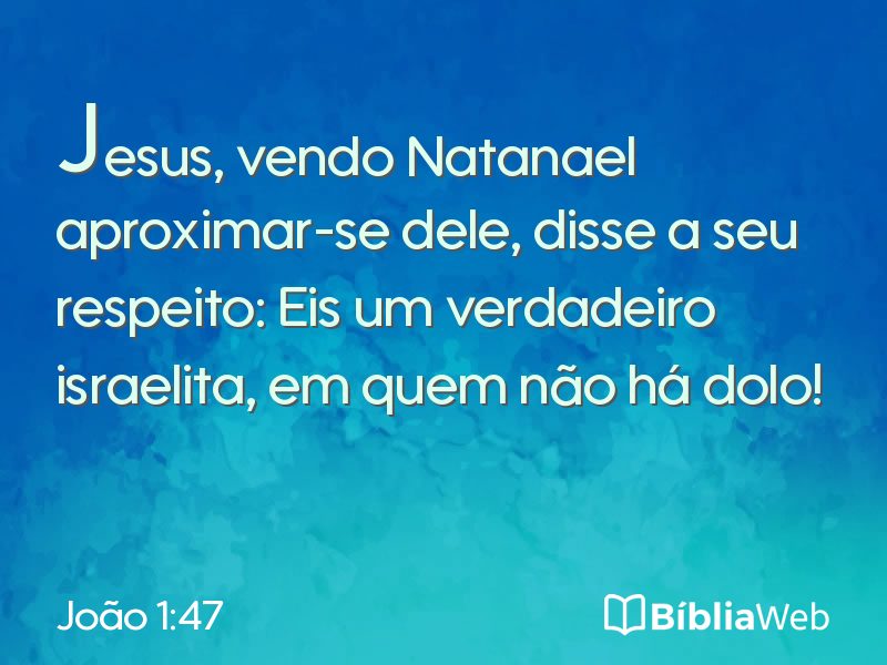João 1:47 em imagem para compartilhar