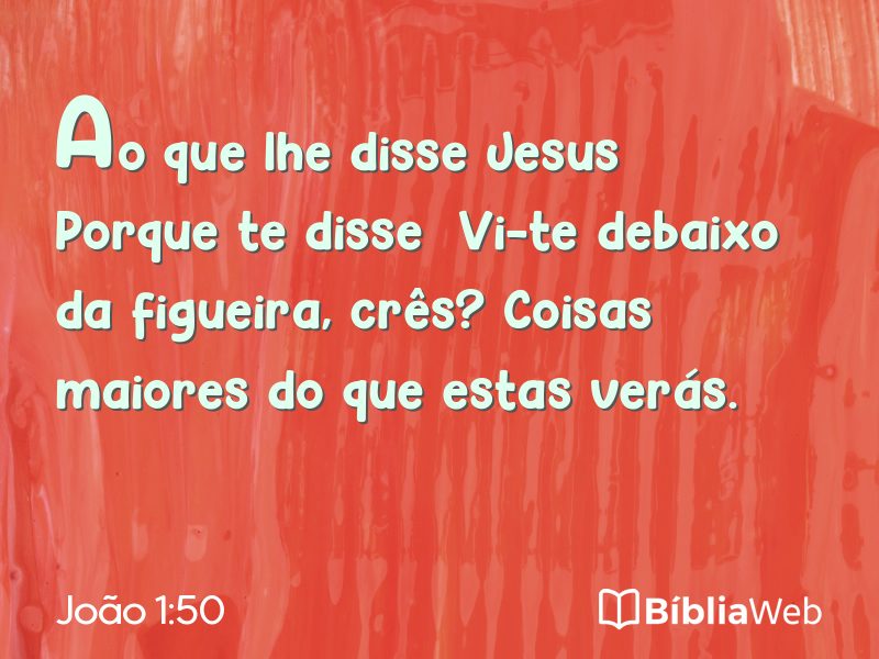 João 1:50 em imagem para compartilhar