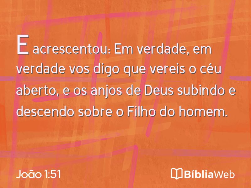 João 1:51 em imagem para compartilhar