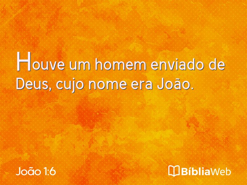 João 1:6 em imagem para compartilhar