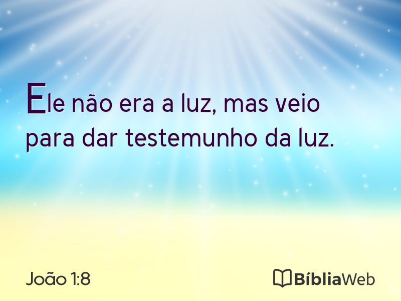 João 1:8 em imagem para compartilhar