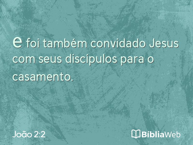 João 2:2 em imagem para compartilhar