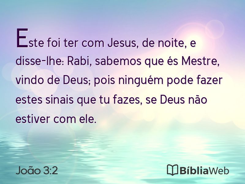 João 3:2 em imagem para compartilhar