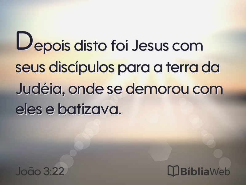João 3:22 em imagem para compartilhar