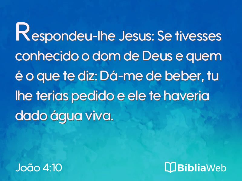 João 4:10 em imagem para compartilhar