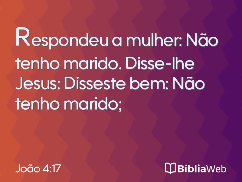 João 4:17 em imagem para compartilhar