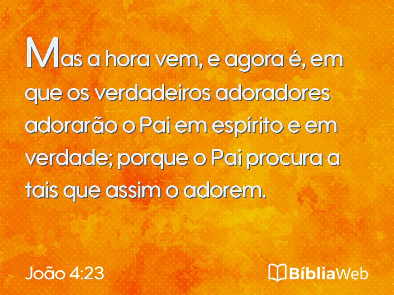 João 4:23 em imagem para compartilhar