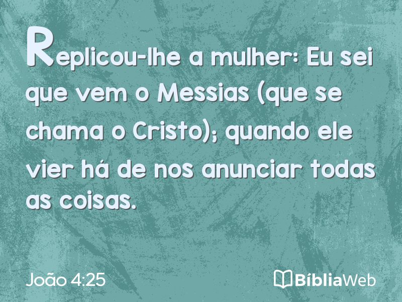 João 4:25 em imagem para compartilhar