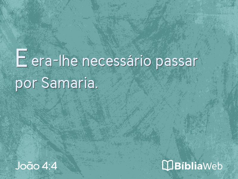 João 4:4 em imagem para compartilhar