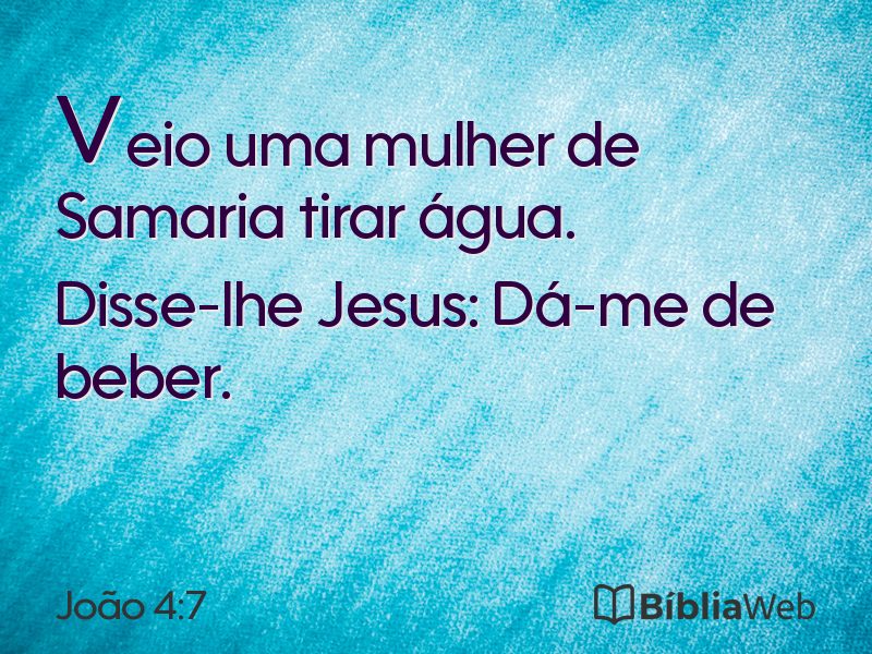 João 4:7 em imagem para compartilhar