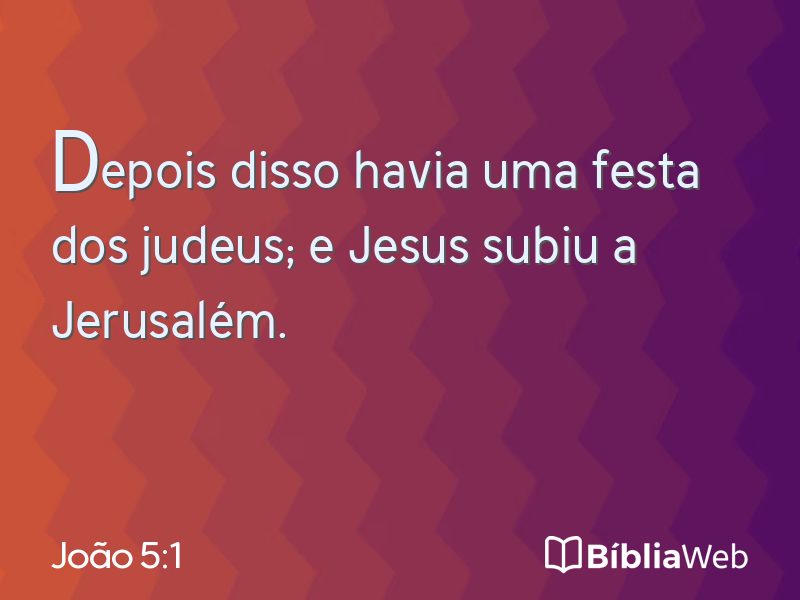 João 5:1 em imagem para compartilhar