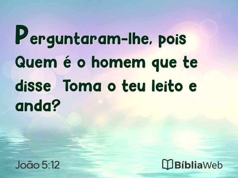 João 5:12 em imagem para compartilhar