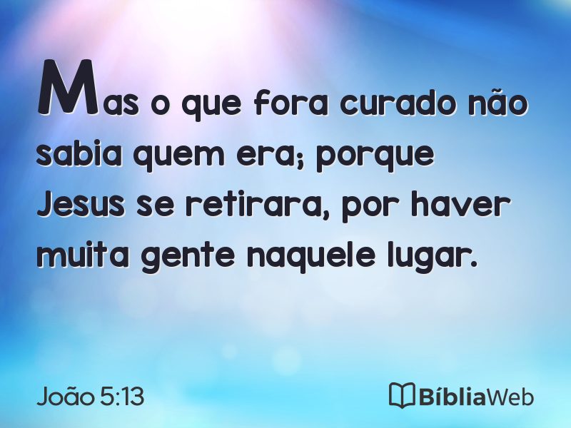 João 5:13 em imagem para compartilhar