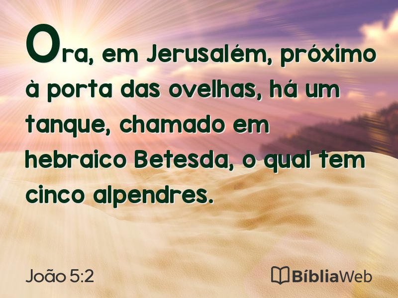 João 5:2 em imagem para compartilhar