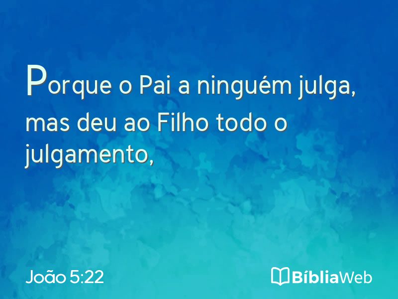 João 5:22 em imagem para compartilhar