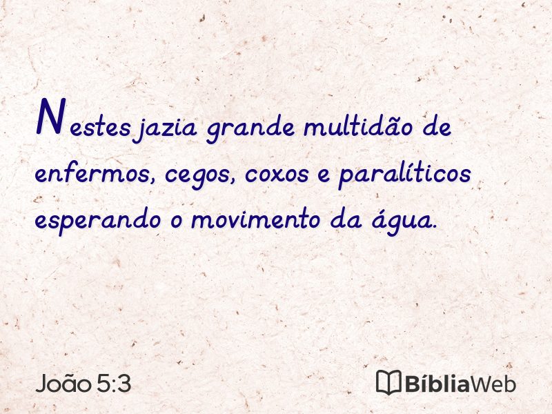 João 5:3 em imagem para compartilhar