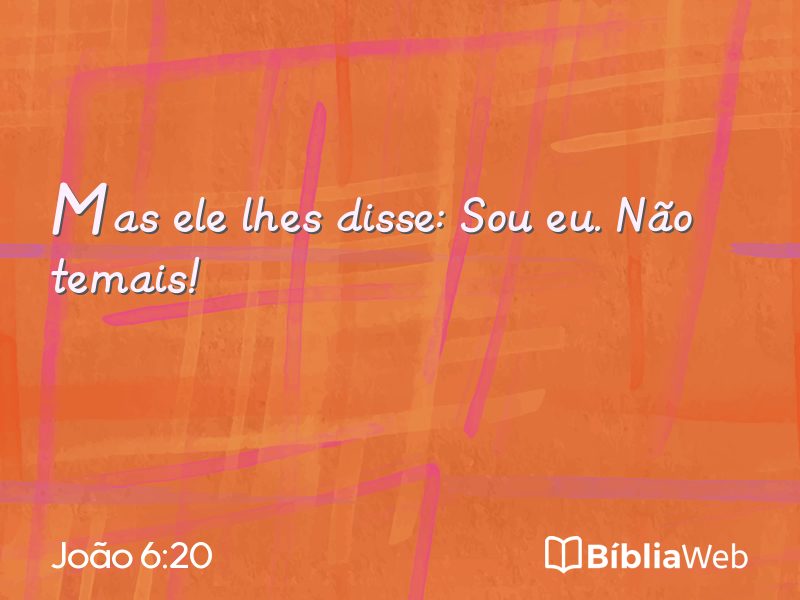 João 6:20 em imagem para compartilhar