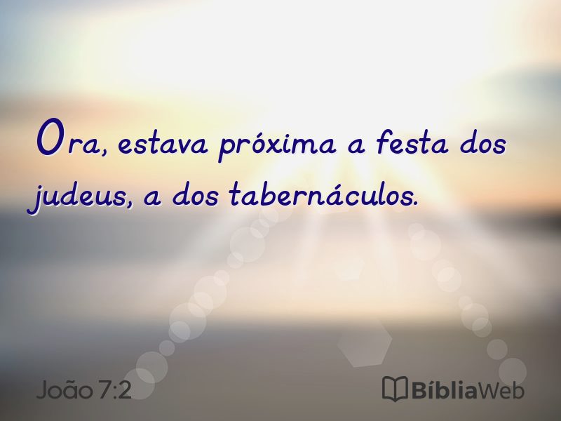 João 7:2 em imagem para compartilhar