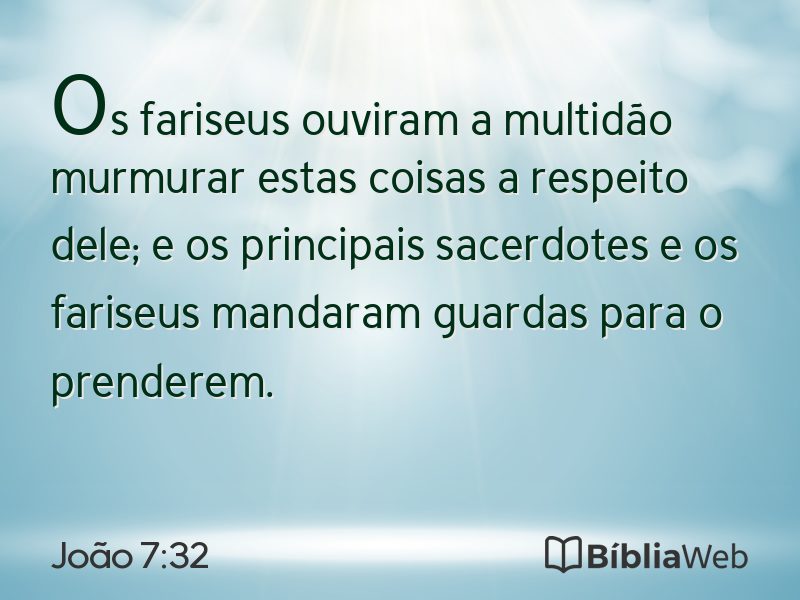 João 7:32 em imagem para compartilhar
