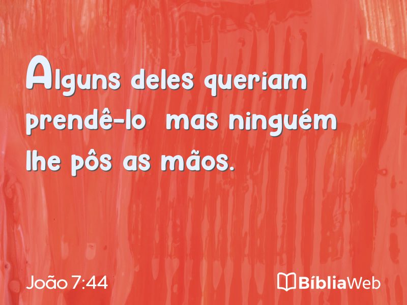 João 7:44 em imagem para compartilhar