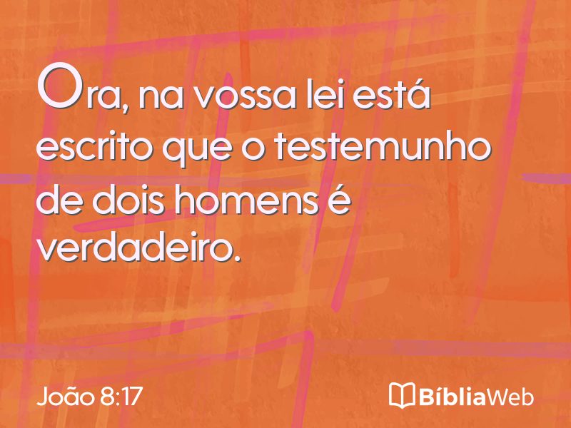 João 8:17 em imagem para compartilhar