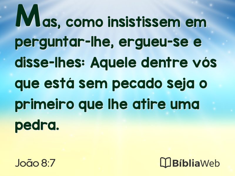 João 8:7 em imagem para compartilhar