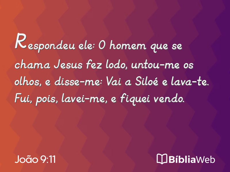 João 9:11 em imagem para compartilhar