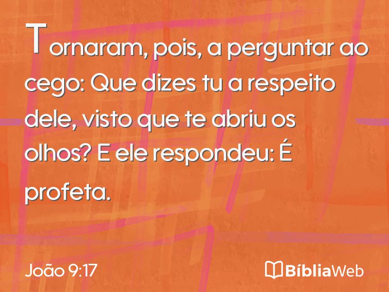 João 9:17 em imagem para compartilhar