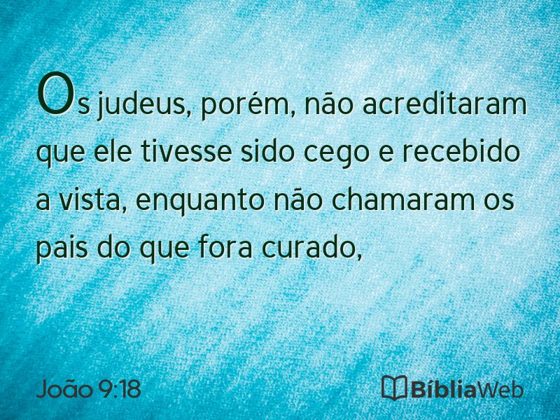 João 9:18 em imagem para compartilhar