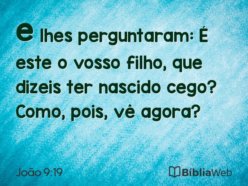 João 9:19 em imagem para compartilhar