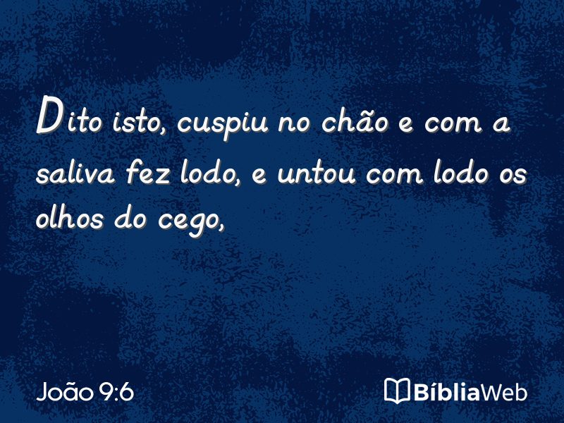 João 9:6 em imagem para compartilhar