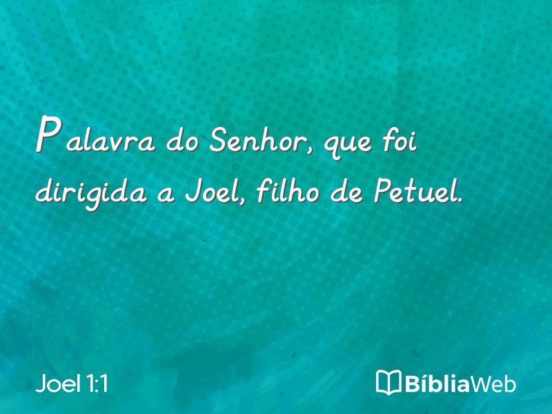 Joel 1:1 em imagem para compartilhar