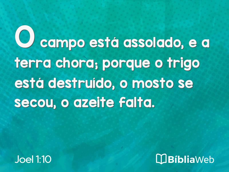 Joel 1:10 em imagem para compartilhar