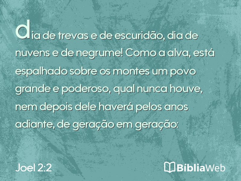 Joel 2:2 em imagem para compartilhar