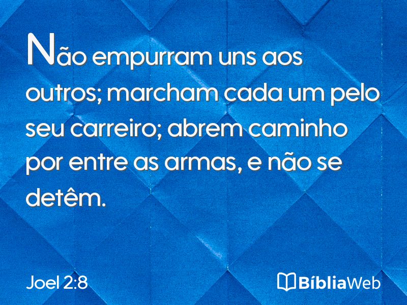 Joel 2:8 em imagem para compartilhar