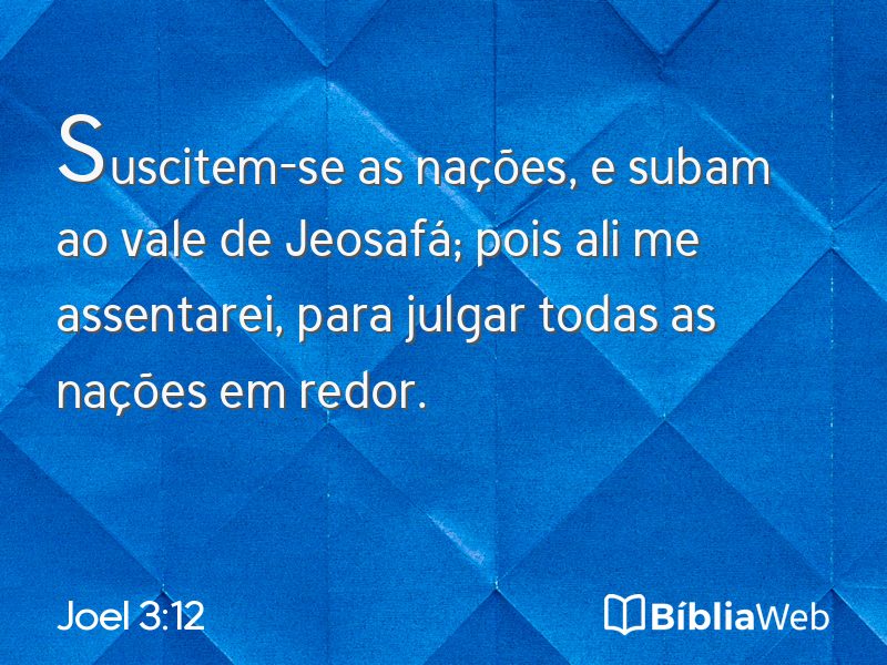 Joel 3:12 em imagem para compartilhar