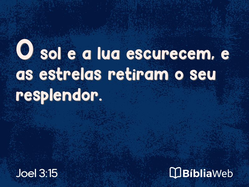 Joel 3:15 em imagem para compartilhar