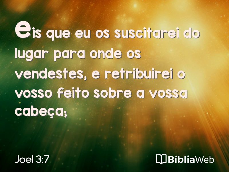 Joel 3:7 em imagem para compartilhar