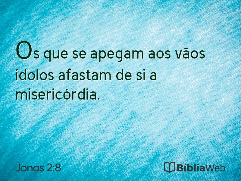 Jonas 2:8 em imagem para compartilhar