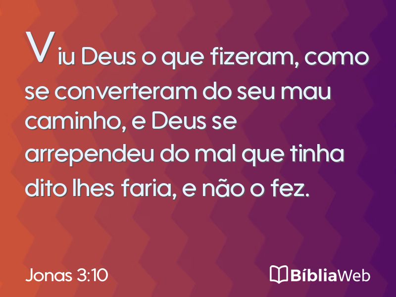 Jonas 3:10 em imagem para compartilhar